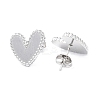 Non-Tarnish 304 Stainless Steel Heart Stud Earrings for Women EJEW-I285-09P-2