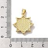 Rack Plating Brass Micro Pave Cubic Zirconia with Synthetic Opal Pendants KK-D088-10G-4
