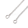 1.3MM Brass Cable Chain Necklace Making NJEW-D302-76P-2