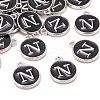Platinum Plated Alloy Charms X-ENAM-S118-02N-P-4