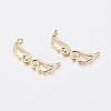 Long-Lasting Plated Brass Charms KK-F741-49G-1