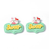 Opaque Resin Cabochons CRES-P023-01G-1