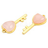 Natural Rose Quartz Pendants G-N326-158-17-4