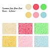 4800Pcs 6 Colors 12/0 Imitation Jade Glass Seed Beads SEED-YW0001-30-2