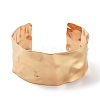 304 Stainless Steel Textured Wide Open Cuff Bangles for Women BJEW-Z067-01G-02-2