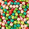 240Pcs 6 Colors Natural Wooden Beads WOOD-TA0002-74E-4