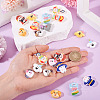 22Pcs 11 Styles Opaque Resin Pendants RESI-TA0004-18-7