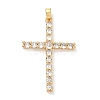 Brass Micro Pave Cubic Zirconia Pendants KK-A281-26B-G-1