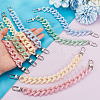 8Pcs 4 Colors Acrylic Boot Strap Chains FIND-GO00003-3