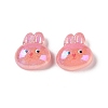 Glitter Plated Animal Resin Cabochons RESI-H163-10C-1