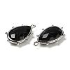 Natural Obsidian Pendants G-B009-02P-I-2