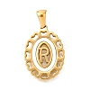 Golden 304 Stainless Steel Pendants STAS-K300-02G-R-1