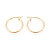 304 Stainless Steel Hoop Earrings EJEW-T048-25B-G-1