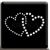 Glitter Hotfix Rhinestone(Hot Melt Adhesive On The Back) LS-DIY-WH0177-23-1