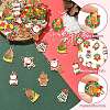 40Pcs 10 Styles Christmas Alloy Enamel Pendants FIND-CJ0003-32-3