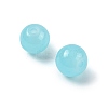 2 Strands Baking Paint Imitation Jade Glass Round Bead Strands DGLA-FS0001-20C-2