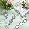 6Pcs 3 Style Photo Charm Alloy Brooches DIY-CA0004-26-5