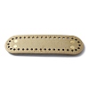 Oval PU Leather Knitting Crochet Bags Nail Bottom Shaper Pad DIY-WH0349-98C-1