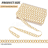 10M Polyester Gold Metallic Lace Ribbon DIY-WH0491-43A-2