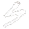 Non-Tarnish 304 Stainless Steel Paperclip Chain Necklaces LS-NJEW-H305-10P-1