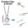 Stainless Steel Urn Ashes Necklace NJEW-CN0001-03P-2