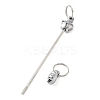 Iron Beadable Keychain Bar IFIN-F164-01-3