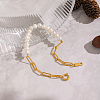 Natural Freshwater Pearl Beaded Link Bracelets FT4908-4