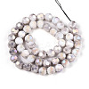 Anti-Tarnish Electroplate Glass Beads Strands X-EGLA-T021-8mm-15-01-3