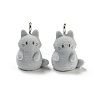 Flocky Acrylic Pendants FIND-A044-01D-1