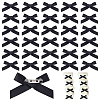 Bowknot Polyester Pins JEWB-WH0010-89B-1