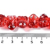 Transparent Glass Enamel Beads Strands GLAA-B021-05D-4