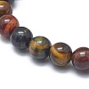 Natural Tiger Eye Bead Stretch Bracelets BJEW-K212-A-005-3