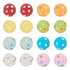 40Pcs 8 Colors Handmade Acrylic Resin Rhinestone Beads CLAY-TA0001-90B-1