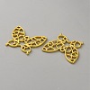 Butterfly Zinc Alloy Open Back Bezel Pendants FIND-WH0016-61E-G-2