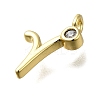 Brass Micro Pave Cubic Zirconia Pendants KK-B132-12G-R-2