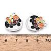 Halloween Theme Alloy and Enamel Pendants ENAM-T021-31F-01P-3