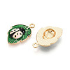 Alloy Enamel Pendants ENAM-N064-13KCG-3