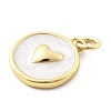 Ocean Theme Brass Enamel Pendants KK-Q029-01I-G-3
