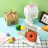 20 Sets 2 Colors House Shape Paper Jewelry Storage Gift Box CON-CJ0001-23-6