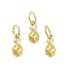 Rack Plating Brass Enamel Charms KK-M293-45G-1