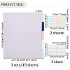 3Sets/15 sheets Plastic Discbound Notebook Index Divider Sheets DIY-OC0010-55-2