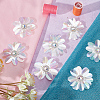 AB Color Plastic Sequin Flowers FIND-WH0110-445-6
