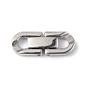 Non-Tarnish 304 Stainless Steel Fold Over Clasps STAS-G307-11C-P-1
