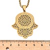201 Stainless Steel Hollow Religion Hamsa Hand Pendant Necklaces LS-NJEW-M086-01G-3
