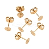 Ion Plating(IP) 304 Stainless Steel Stud Earring Findings STAS-H436-24G-5mm-3