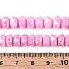Anti-Tarnish Electroplate Glass Beads Strands GLAA-T025-8mm-11F-4