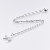 Non-Tarnish 201 Stainless Steel Kitten Pendant Necklaces LS-NJEW-T009-JN126-40-1-2