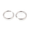 304 Stainless Steel Hoop Earrings EJEW-T048-24D-P-2