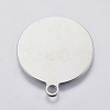 Tarnish Resistant 201 Stainless Steel Stamping Blank Tag Pendants LS-STAS-F139-038P-2