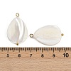 Natural Shell Teardrop Pendants STAS-D378-33G-3